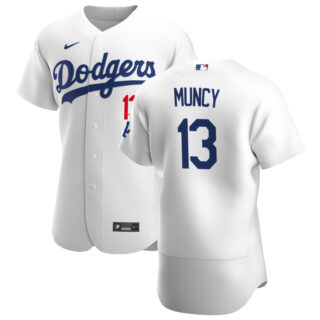 Los Angeles Dodgers #13 Max Muncy Men's Nike White Home 2020 Authentic Player MLB Jersey
