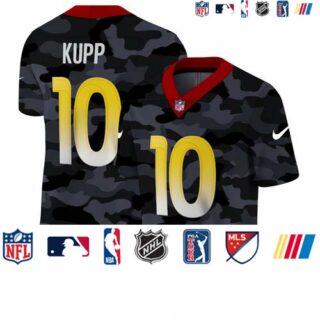 Los Angeles Rams #10 Cooper Kupp Men's Nike 2020 Black CAMO Vapor Untouchable Limited Stitched NFL Jersey