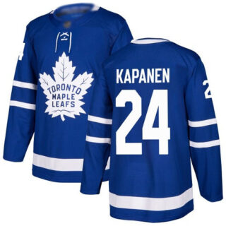 Maple Leafs #24 Kasperi Kapanen Blue Home Authentic Stitched Hockey Jersey