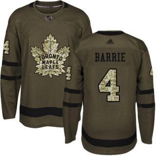 Maple Leafs #4 Tyson Barrie Green Salute to Service Stitched Hockey Jersey
