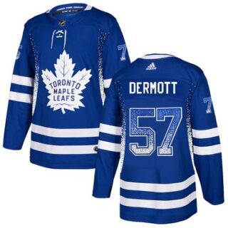 Maple Leafs 57 Travis Dermott Blue Drift Fashion Adidas Jersey