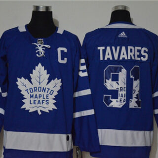 Maple Leafs 91 John Tavares Blue Adidas Fashion Jersey