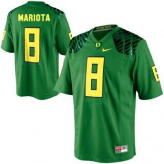 Oregon Ducks #8 Marcus Mariota Oregon Ducks- Green Jersey