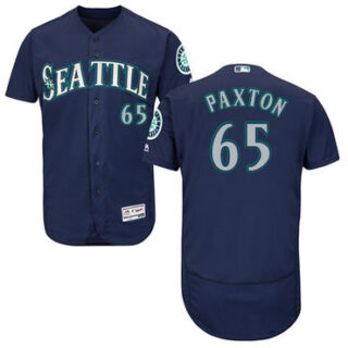 Mariners #65 James Paxton Navy Blue Flexbase Authentic Collection Stitched Baseball Jersey