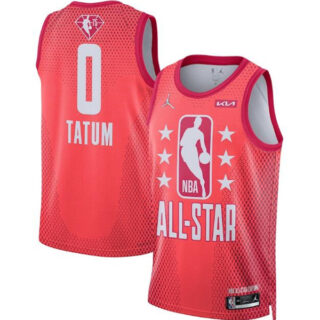 Men's 2022 All-Star #0 Jayson Tatum Maroon Stitched Jersey