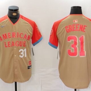 Men's American League #31 Riley Greene Cream 2024 All-Star Limited Stitched Baseball Jerseys