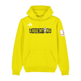 Men's Argentina FIFA World Cup Soccer Yellow Hoodie 1
