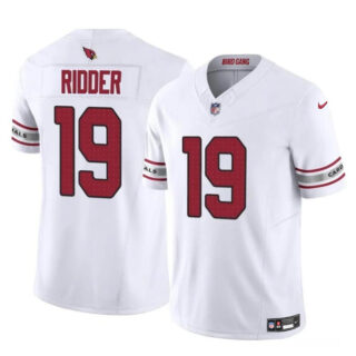 Men's Arizona Cardinals #19 Desmond Ridder White 2023 F.U.S.E. Vapor Untouchable Limited Stitched Football Jersey