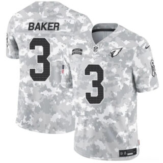 Men's Arizona Cardinals #3 Budda Baker 2024 F.U.S.E Arctic Camo Salute To Service Limited Stitched Football Jersey