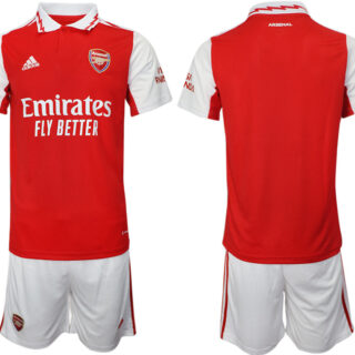 Men's Arsenal F.C Blank 2023 Red Home Soccer Jersey Suit