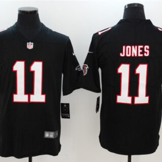 Men's Atlanta Falcons #11 Julio Jones Red 2020 Team Big Logo Limited Stitched Jersey