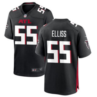 Men's Atlanta Falcons #55 Kaden Elliss Black Stitched Football Game Jersey