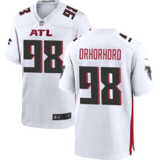 Men's Atlanta Falcons #98 Ruke Orhorhoro White Limited Stitched Football Game Jersey