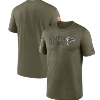 Men's Atlanta Falcons Olive 2022 Salute To Service Legend Team T-Shirt