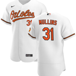 Men's Baltimore Orioles #31 Cedric Mullins Alternate White Jersey