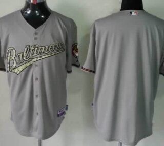 Men's Baltimore Orioles Customized Gray With Camo Jersey