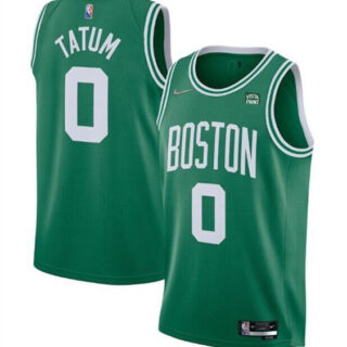Men's Boston Celtics #0 Jayson Tatum 75th Anniversary Green Stitched Basketball Jersey