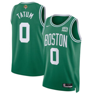 Men's Boston Celtics #0 Jayson Tatum Kelly Green 2024 Finals Icon Edition Stitched Basketball Jersey