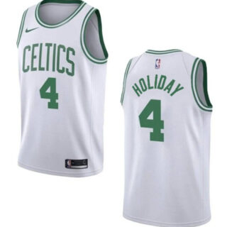Men's Boston Celtics #4 Jrue Holiday White 2023 Association Edition Stitched Basketball Jersey