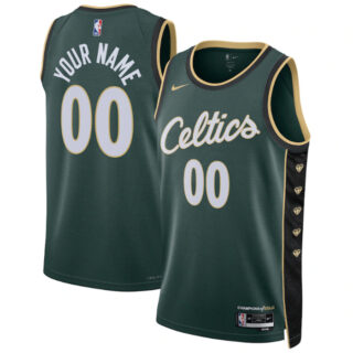 Men's Boston Celtics Active Player Custom 2022-23 Green City Edition Stitched Basketball Jersey