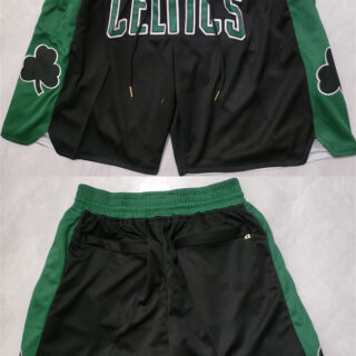 Men's Boston Celtics Black Shorts (Run Small)
