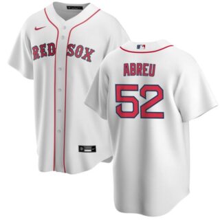 Men's Boston Red Sox #52 Wilyer Abreu White Cool Base Stitched Baseball Jersey