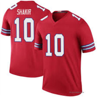 Men's Buffalo Bills #10 Khalil Shakir Red Limited Jersey