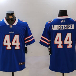 Men's Buffalo Bills #44 Joe Andreessen Blue Vapor Untouchable Limited Stitched Jersey