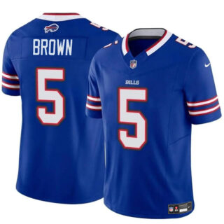 Men's Buffalo Bills #5 Anthony Brown Blue 2024 F.U.S.E. Vapor Untouchable Limited Stitched Football Jersey