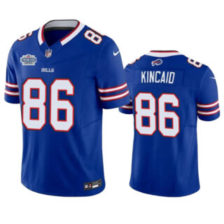 Men's Buffalo Bills #86 Dalton Kincaid Blue 2023 F.U.S.E. With Prem1ere Patch Vapor Untouchable Limited Stitched Football Jersey