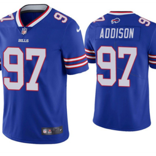 Men's Buffalo Bills #97 Mario Addison Blue Vapor Untouchable Limited Stitched Jersey