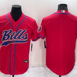 Men's Buffalo Bills Blank Pink Stitched Jersey