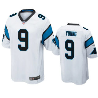 Men's Carolina Panthers #9 Bryce Young White Stitched Game Jersey
