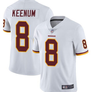 Men's Case Keenum #8 Redskins White Color Rush Limited Jersey