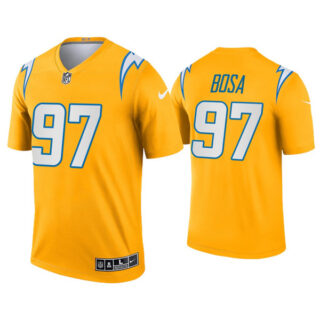 Men's Chargers #97 Joey Bosa Inverted Legend Gold Jersey