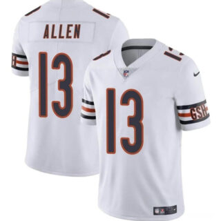 Men's Chicago Bears #13 Keenan Allen White Vapor Stitched Football Jersey