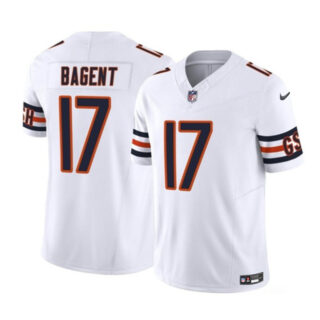 Men's Chicago Bears #17 Tyson Bagent White 2023 F.U.S.E. Vapor Untouchable Limited Stitched Football Jersey