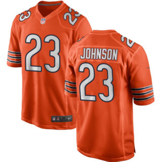 Men's Chicago Bears #23 Roschon Johnson Orange Stitched Game Jersey