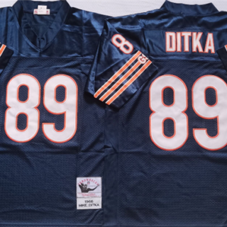 Men's Chicago Bears #89 DITKA Navy Limited Stitched Jersey