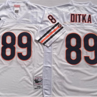 Men's Chicago Bears #89 DITKA White Limited Stitched Jersey