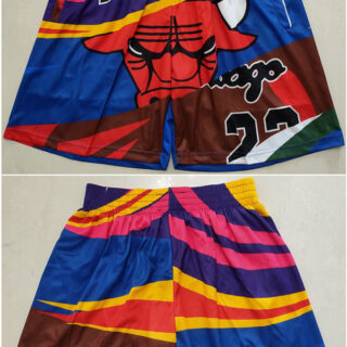 Men's Chicago Bulls Colorful Mitchell&Ness Shorts (Run Small)
