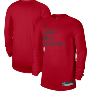 Men's Chicago Bulls Red 2023 24 Legend On-Court Practice Long Sleeve T-Shirt