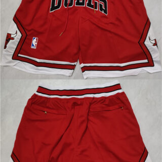 Men's Chicago Bulls Red Shorts (Run Small)