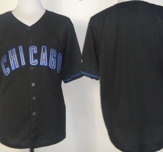Men's Chicago Cubs Customized 2012 Black Fashion Jersey