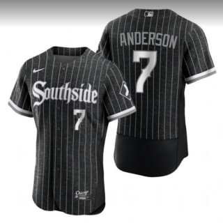 Men's Chicago White Sox #7 Tim Anderson City Connect Flex Base Stitched Jersey