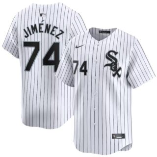 Men's Chicago White Sox #74 Eloy Jimenez White 2024 Home Limited Stitched Baseball Jersey