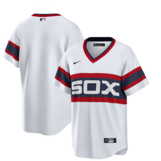 Men's Chicago White Sox Blank White Cool Base Stitched Jersey