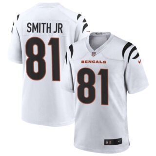 Men's Cincinnati Bengals #81 Irv Smith Jr. White Jersey