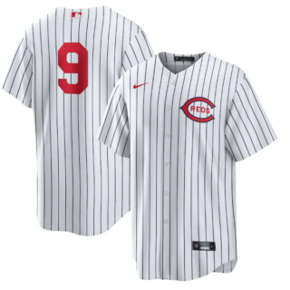 Men's Cincinnati Reds #9 Mike Moustakas 2022 White Field Of Dreams Stitched Baseball Jersey