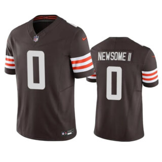 Men's Cleveland Browns #0 Greg Newsome II Brown 2023 F.U.S.E. Vapor Untouchable Limited Stitched Jersey